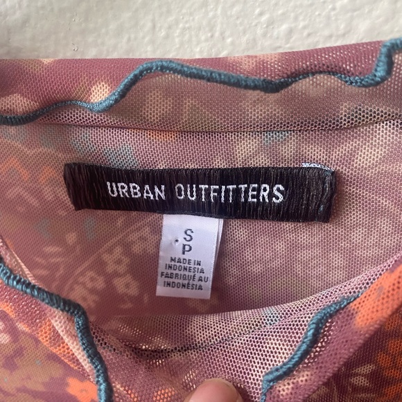 Mesh urban outfitters long sleeve top - Picture 3 of 4
